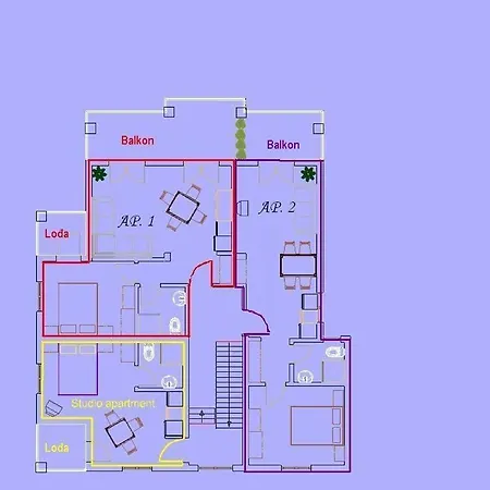Apartamento 3785-1 For 4 Pers In *